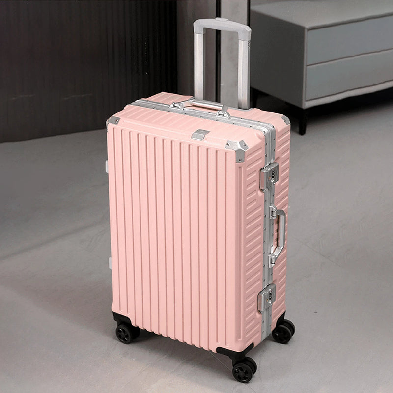 Aluminium Frame Luggage Case with Spinner Wheels & USB Charging Port