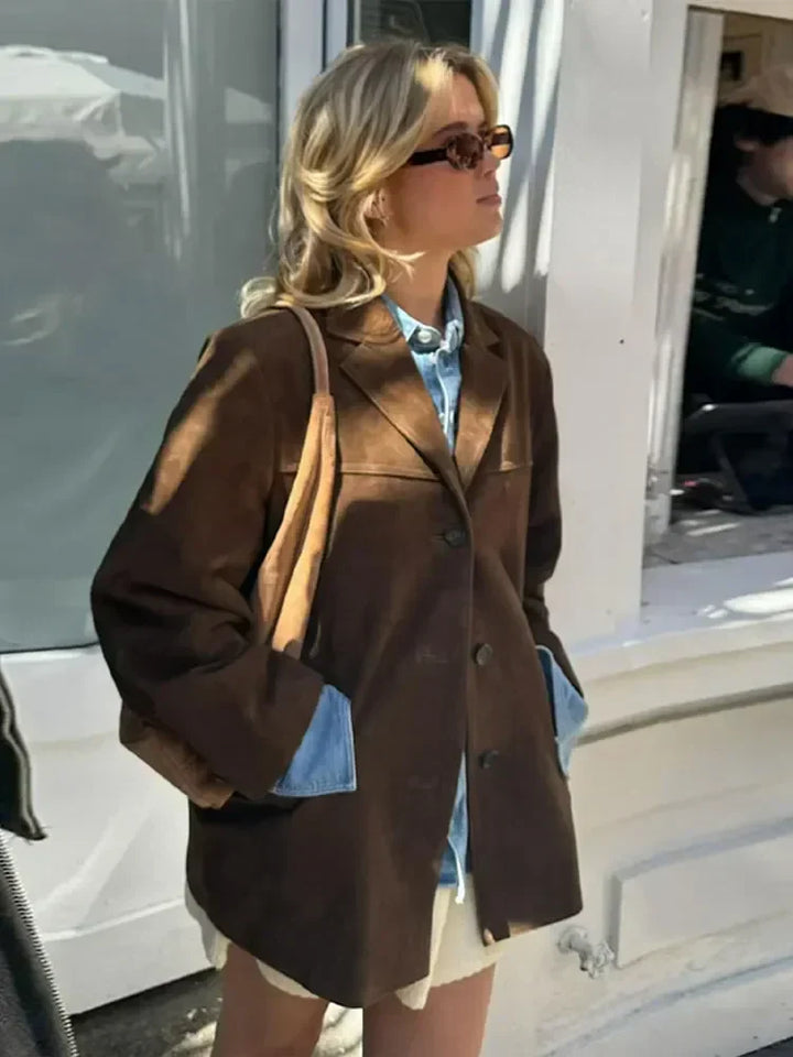 Ladies' autumn jacket with a tailored fit and insulating material – Eveline