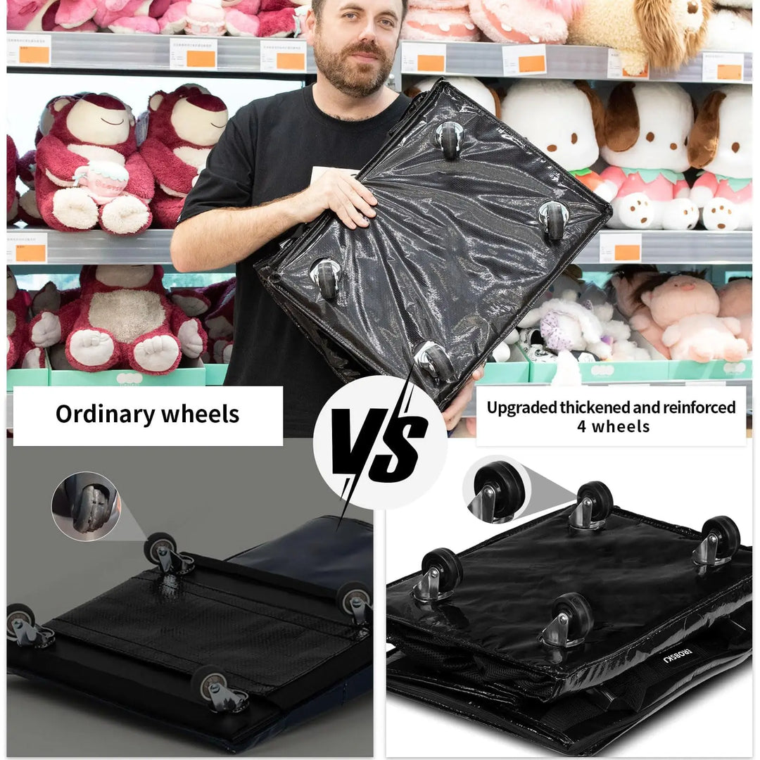 Reusable Shopping Bag with Wheels – Rollex – (Large Capacity)