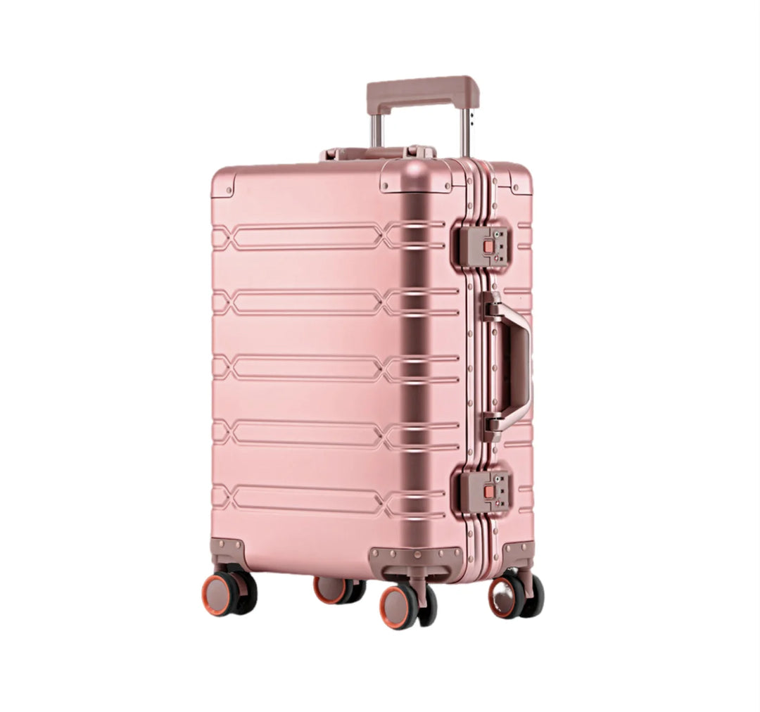 Large Capacity Aluminium Luggage Set with Carry-On & Check-In Options
