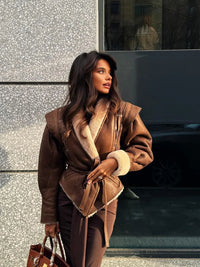 Ladies Fur-Lined Leather Jacket – Selma