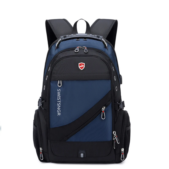 Extra-Large Waterproof Laptop & Travel Backpack with USB Charging