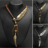 Gold Feather Necklace | Boho Style Jewellery