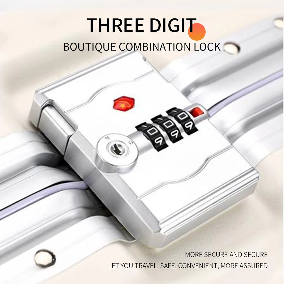 Aluminium Frame Luggage Case with Spinner Wheels & USB Charging Port