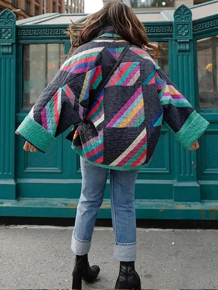 Striped Ladies' Jacket for Autumn – Amélie