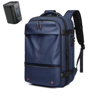 Expandable Waterproof Laptop & Vacuum Compression Travel Backpack