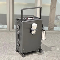 Wide-Handle Aluminium Frame PC Luggage – Lightweight & Durable Travel Case