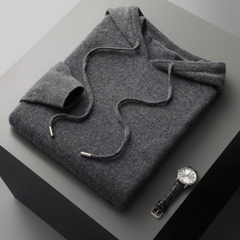 Men's hoodie made of merino wool – Cassiano autumn edition