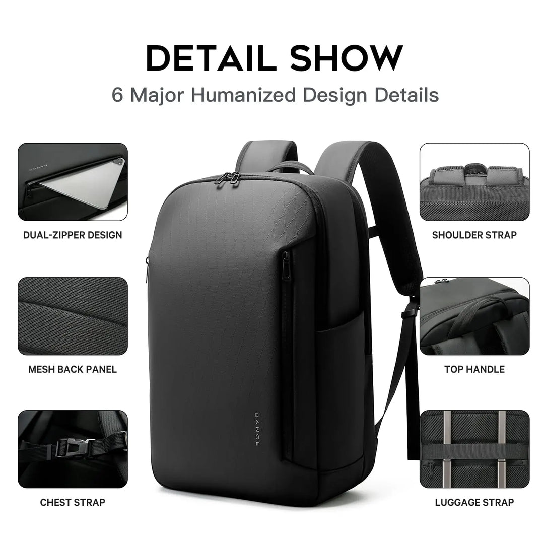 Lightweight Waterproof Business & Travel Backpack with Multi-Pockets