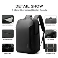 Lightweight Waterproof Business & Travel Backpack with Multi-Pockets