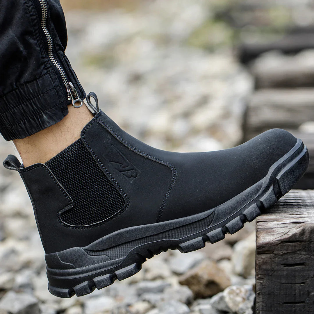 Men's waterproof safety work boots with steel toe & wide fit – Magnus