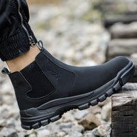 Men's waterproof safety work boots with steel toe & wide fit – Magnus