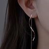 Wave Threader Earrings | Stylish Women's Jewellery