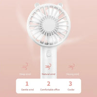 Portable USB Rechargeable Mini Hand Fan – Veyra (1+1 FREE)