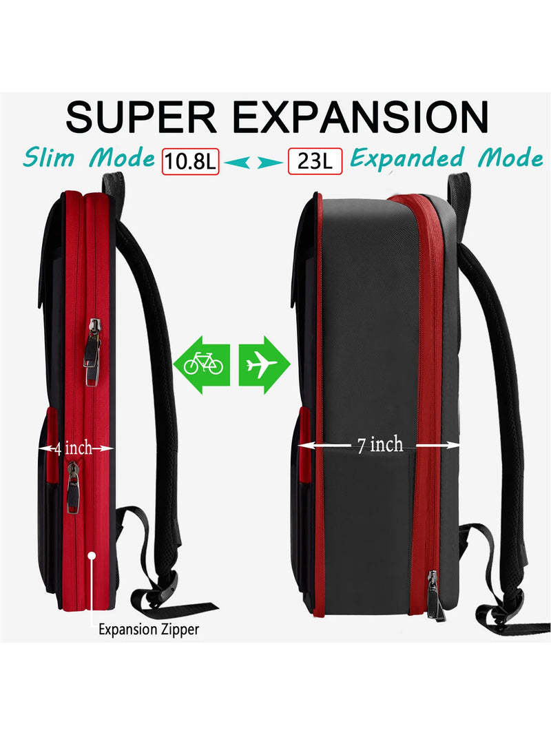 Slim Expandable Waterproof Laptop & Anti-Theft Travel Backpack
