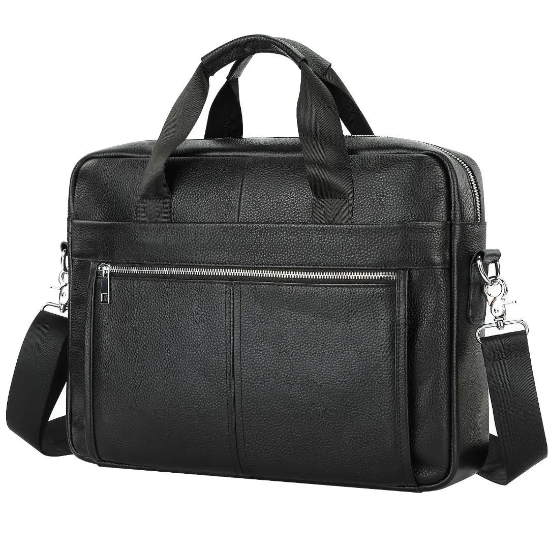 Genuine Cowhide Leather Vintage Laptop Briefcase