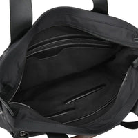 Men’s Oxford Canvas Business Briefcase with Crossbody Strap