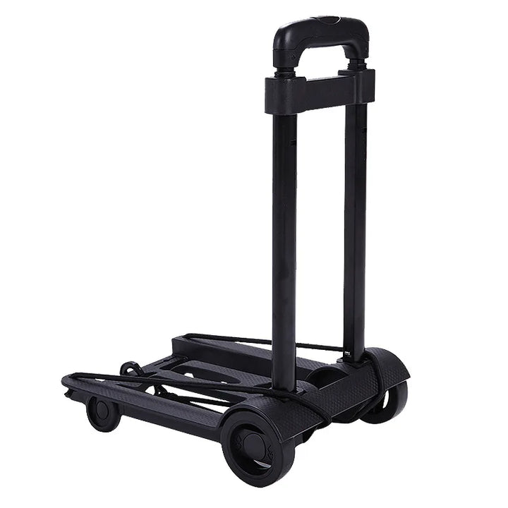 Folding Portable Hand Truck with 2 or 4 Wheels Adjustable Pull Rod – CarryFlex