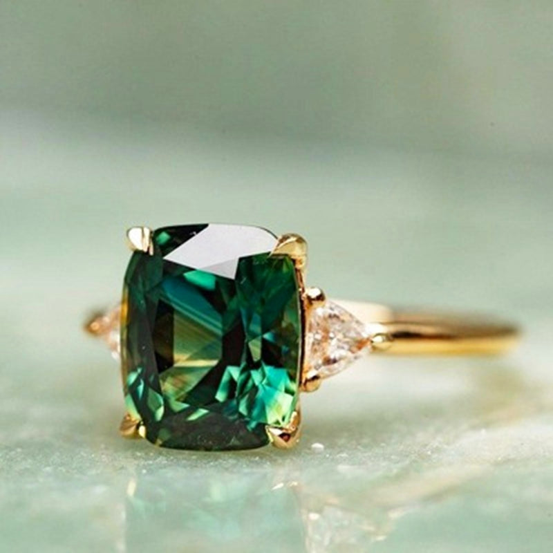 Square Emerald Ring – Elise