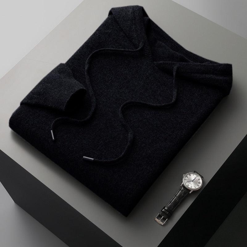 Men's hoodie made of merino wool – Cassiano autumn edition