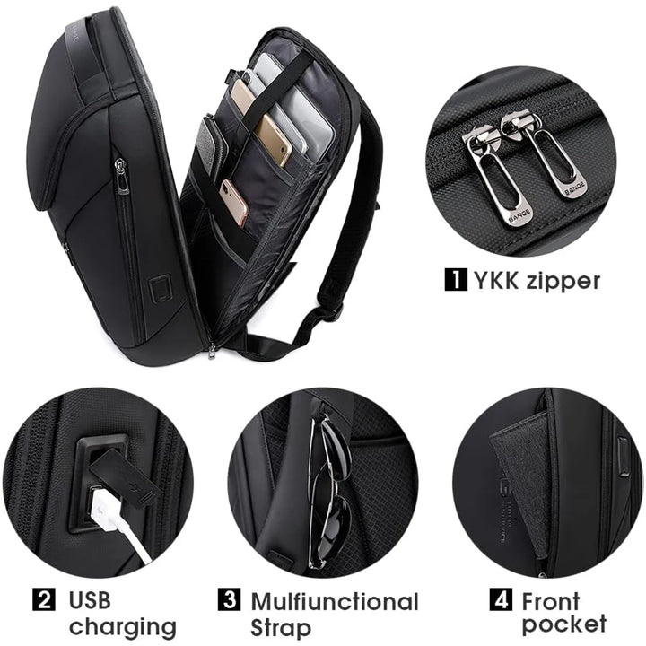 Multifunctional Waterproof Laptop & Work Backpack with Large Capacity