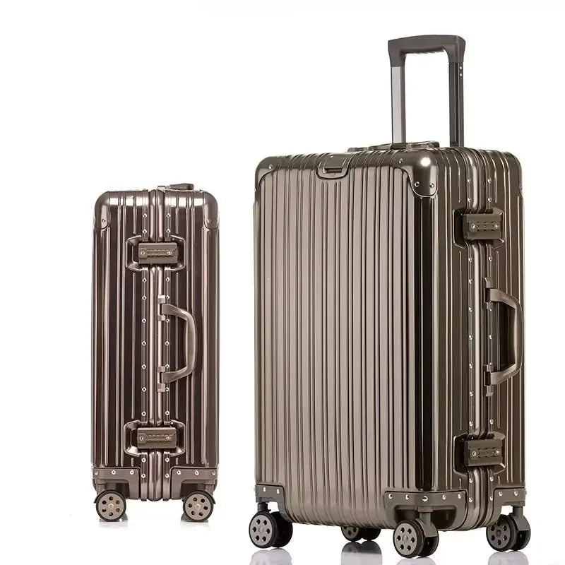 Aluminium-Magnesium Alloy Luggage with Spinner Wheels & TSA Lock