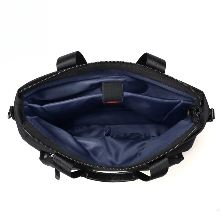 Men’s Canvas Business Laptop Briefcase with Large Capacity