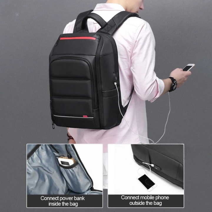 Waterproof Anti-Theft Laptop Backpack with USB Charging – Large Business Pack