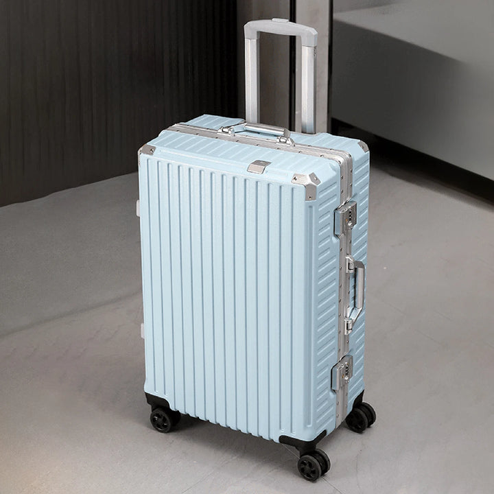 Aluminium Frame Luggage Case with Spinner Wheels & USB Charging Port