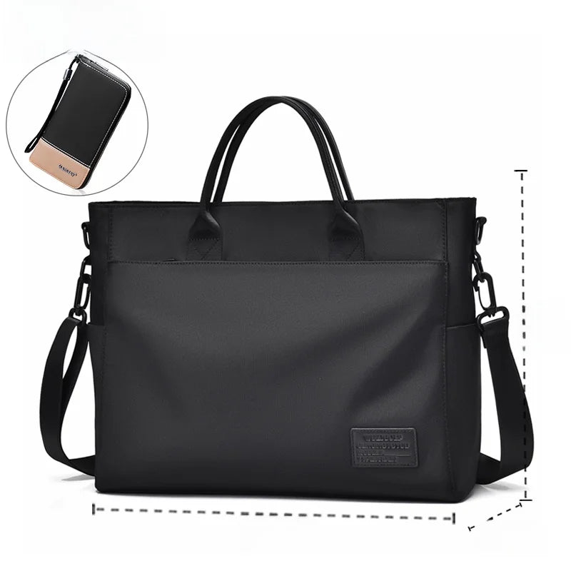 Men’s Waterproof Laptop Shoulder Bag with Kangaroo Pattern Design