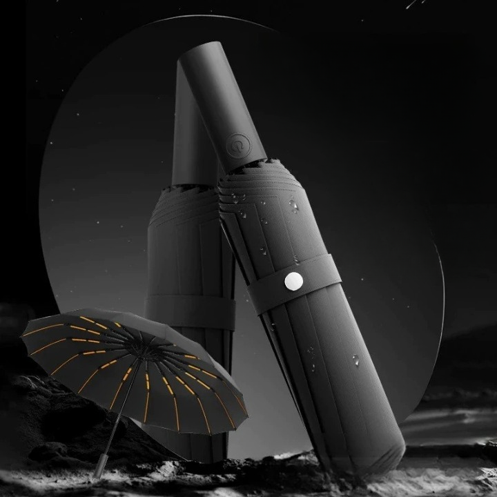 Automatic Windproof Folding Umbrella with UV Protection
