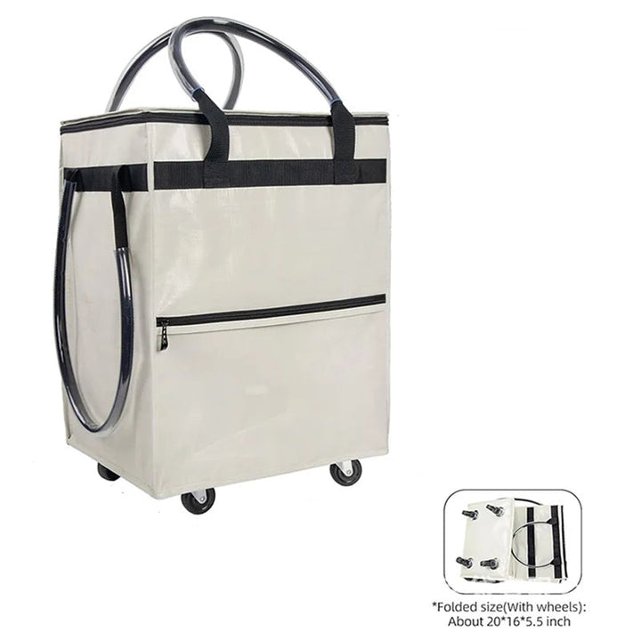 Reusable Shopping Bag with Wheels – Rollex – (Large Capacity)