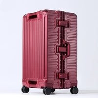 Wide-Handle PC Aluminium Frame Suitcase with Spinner Wheels