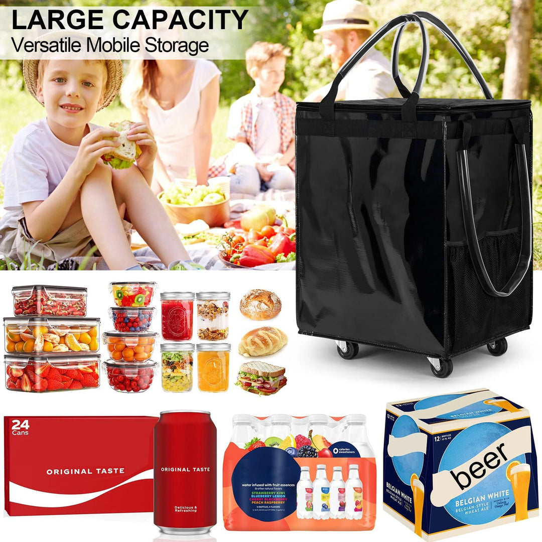 Reusable Shopping Bag with Wheels – Rollex – (Large Capacity)