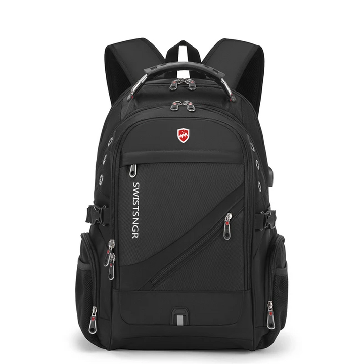 Extra-Large Waterproof Laptop & Travel Backpack with USB Charging