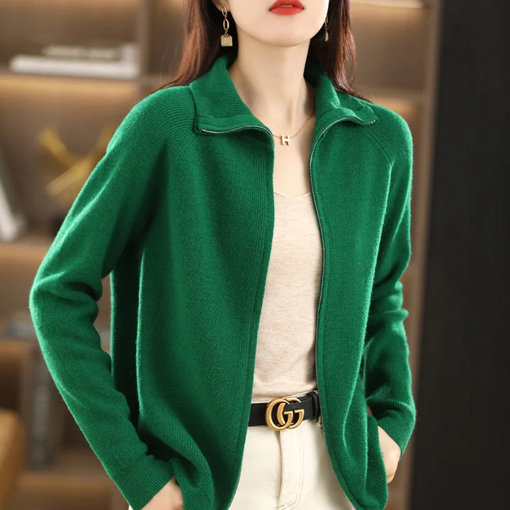 Ladies' Jacket with Double Zip – Celeste