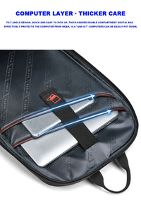Expandable Waterproof Laptop & Anti-Theft Travel Backpack with USB Port