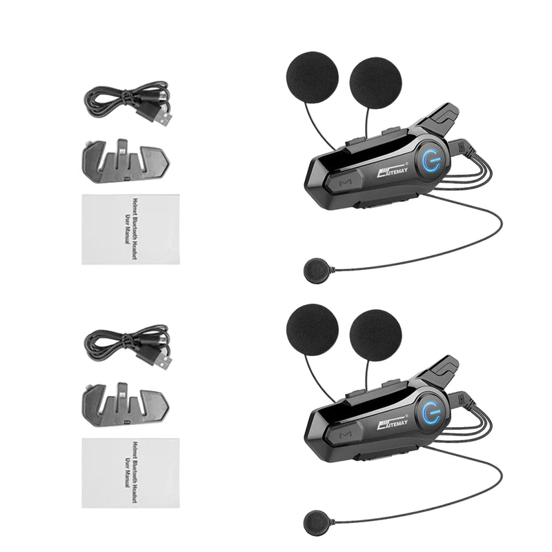 Bluetooth Motorcycle Helmet Intercom Headset with 1000m Range & IPX6 Waterproof – RoadComm