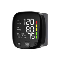 Rechargeable LED Wrist Blood Pressure Monitor with Voice Function – HeartGuard