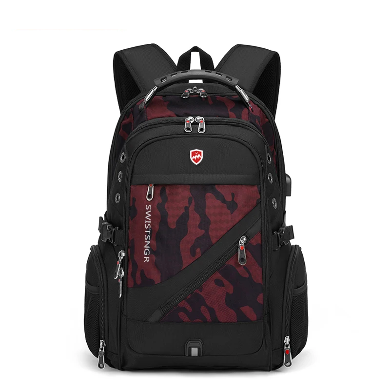Extra-Large Waterproof Laptop & Travel Backpack with USB Charging