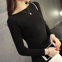 Ladies' knitted jumper with boat neckline – Maris