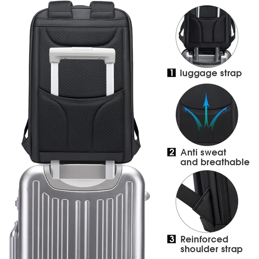 Multifunctional Waterproof Laptop & Work Backpack with Large Capacity