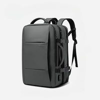 Large-Capacity Waterproof Business & Travel Backpack with USB Charging