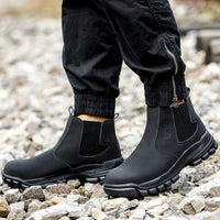 Men's waterproof safety work boots with steel toe & wide fit – Magnus