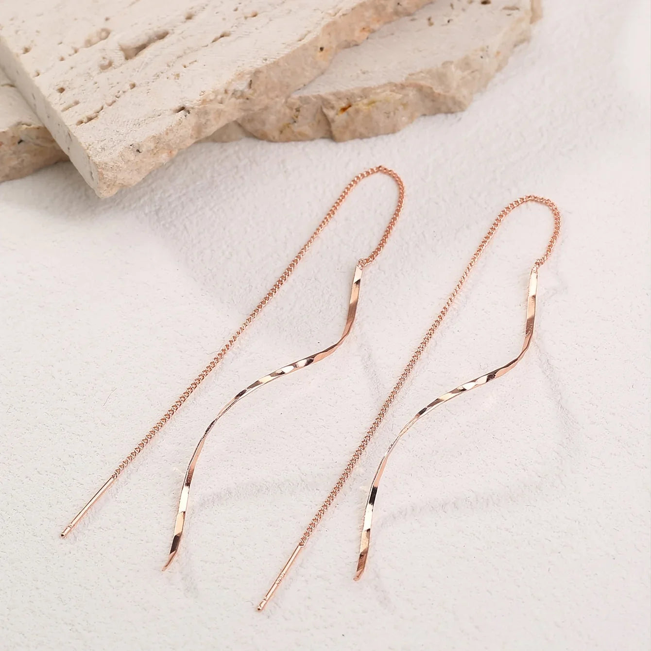 Wave Threader Earrings | Stylish Women's Jewellery