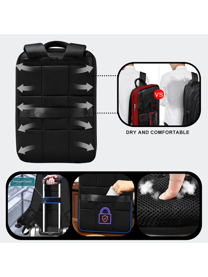 Slim Expandable Waterproof Laptop & Anti-Theft Travel Backpack