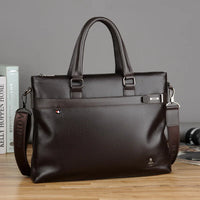 Soft PU Leather Business Laptop Shoulder Bag