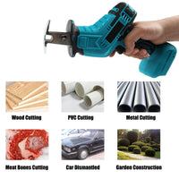 Cordless Electric Reciprocating Saw for Wood & Metal Cutting – PowerCut