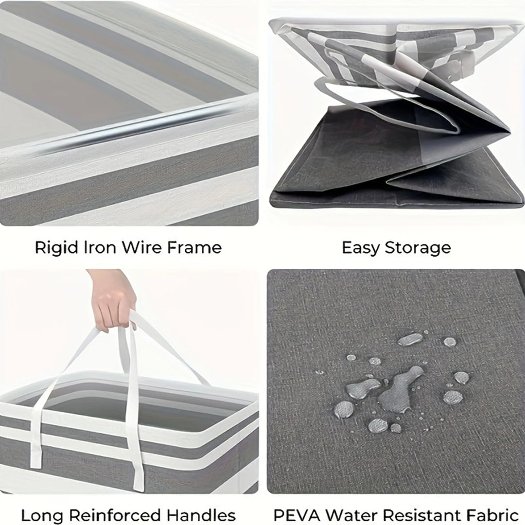 75L Large Laundry Hamper with Handles & Collapsible Design – Solen