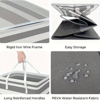 75L Large Laundry Hamper with Handles & Collapsible Design – Solen